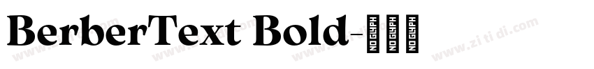 BerberText Bold字体转换